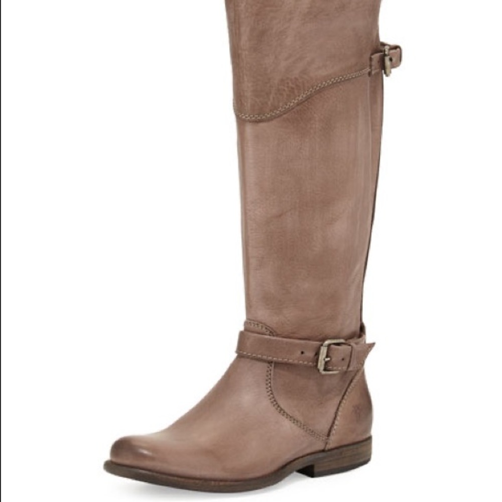 Frye vintage leather gray riding boot